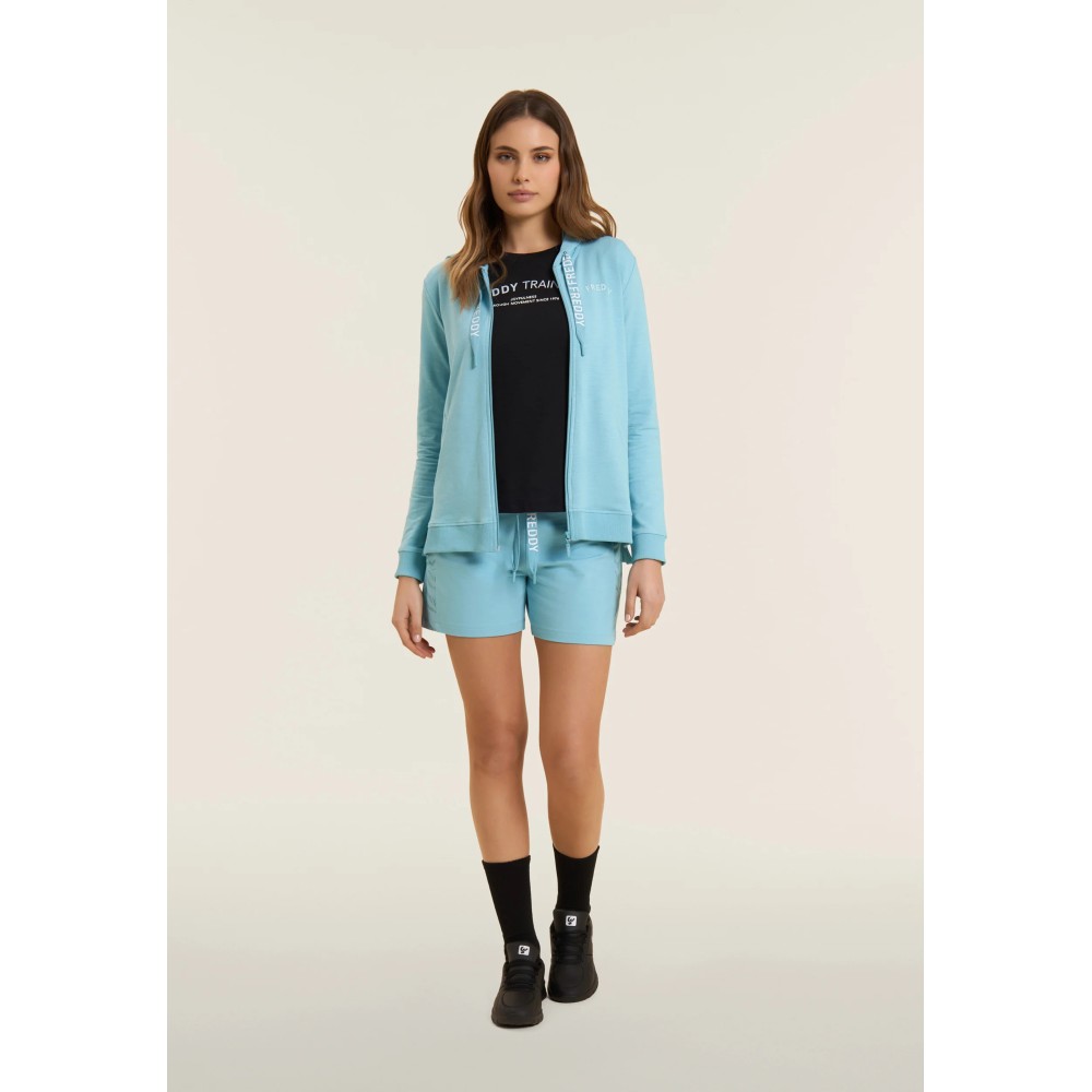 Pantaloni Shorts con Motivo Grafico e Logo FREDDY